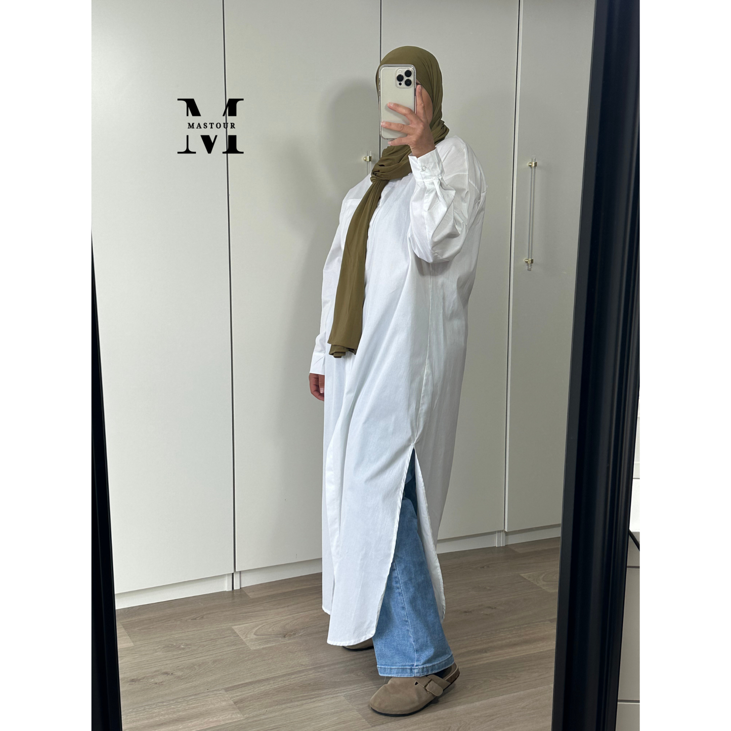 Chemise Exra longue Longue Blanche