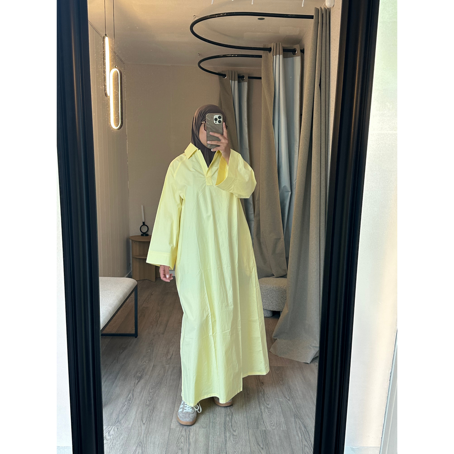 Robe Popeline jaune