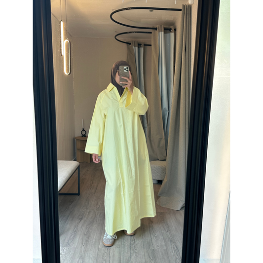 Robe Popeline jaune