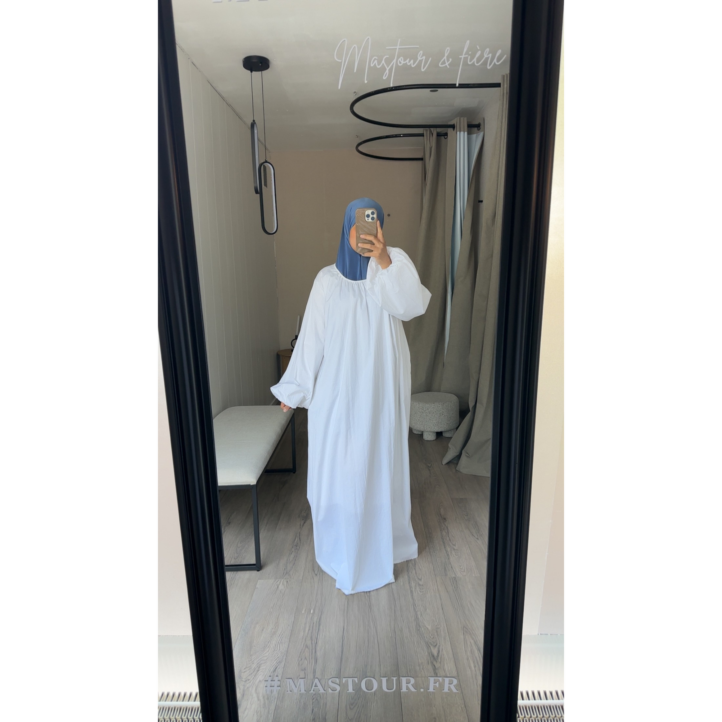 Robe longue avec manches Bouffante