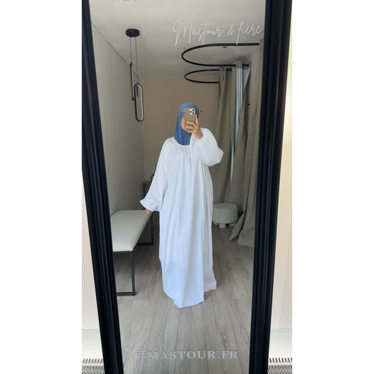 Robe longue avec manches Bouffante