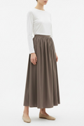 Jupe Cloche Maxi Marron