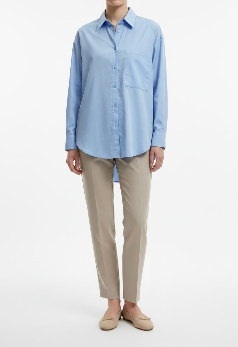 Chemise/Tunique Oversize Bleu Ciel