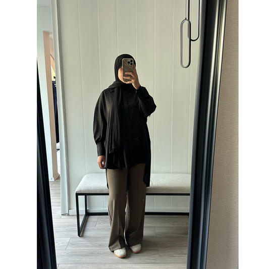 Pantalon Tailleur  – Marron
