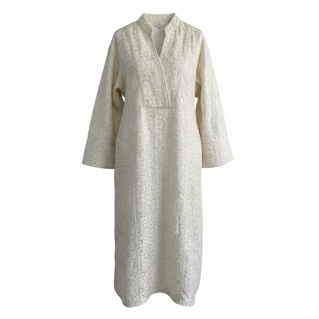 Abaya Brocart Rose Pastel