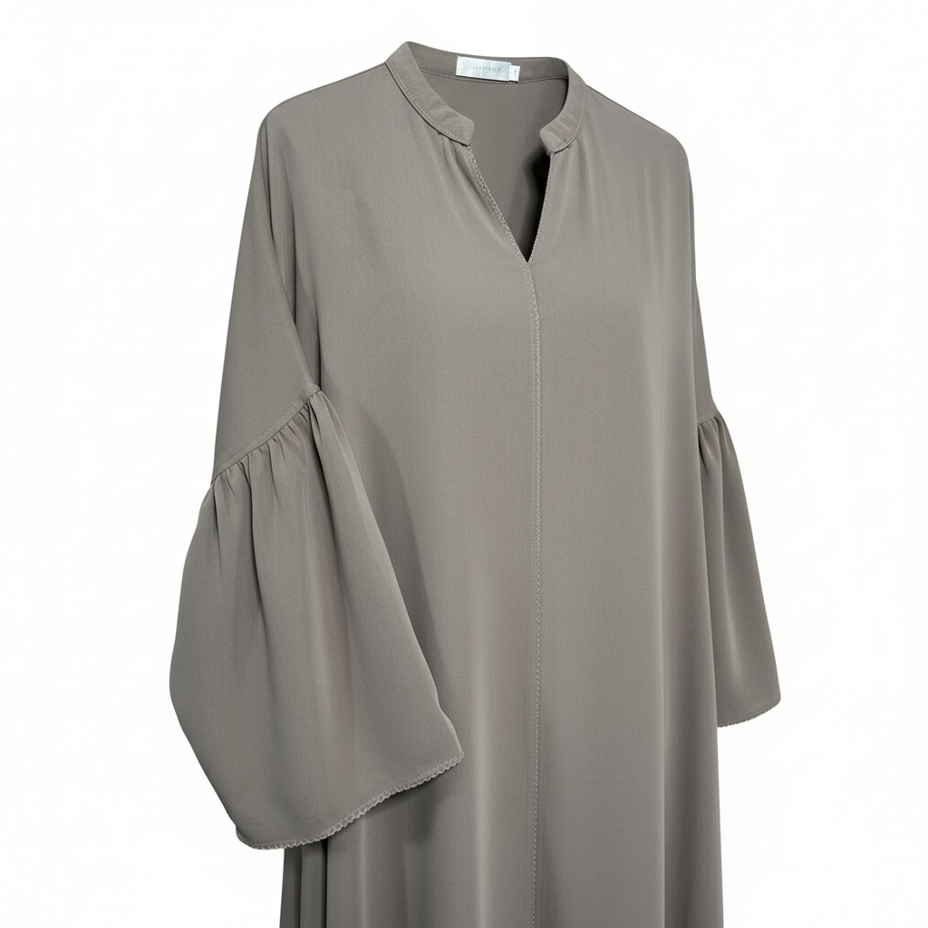 Abaya à manches large Taupe