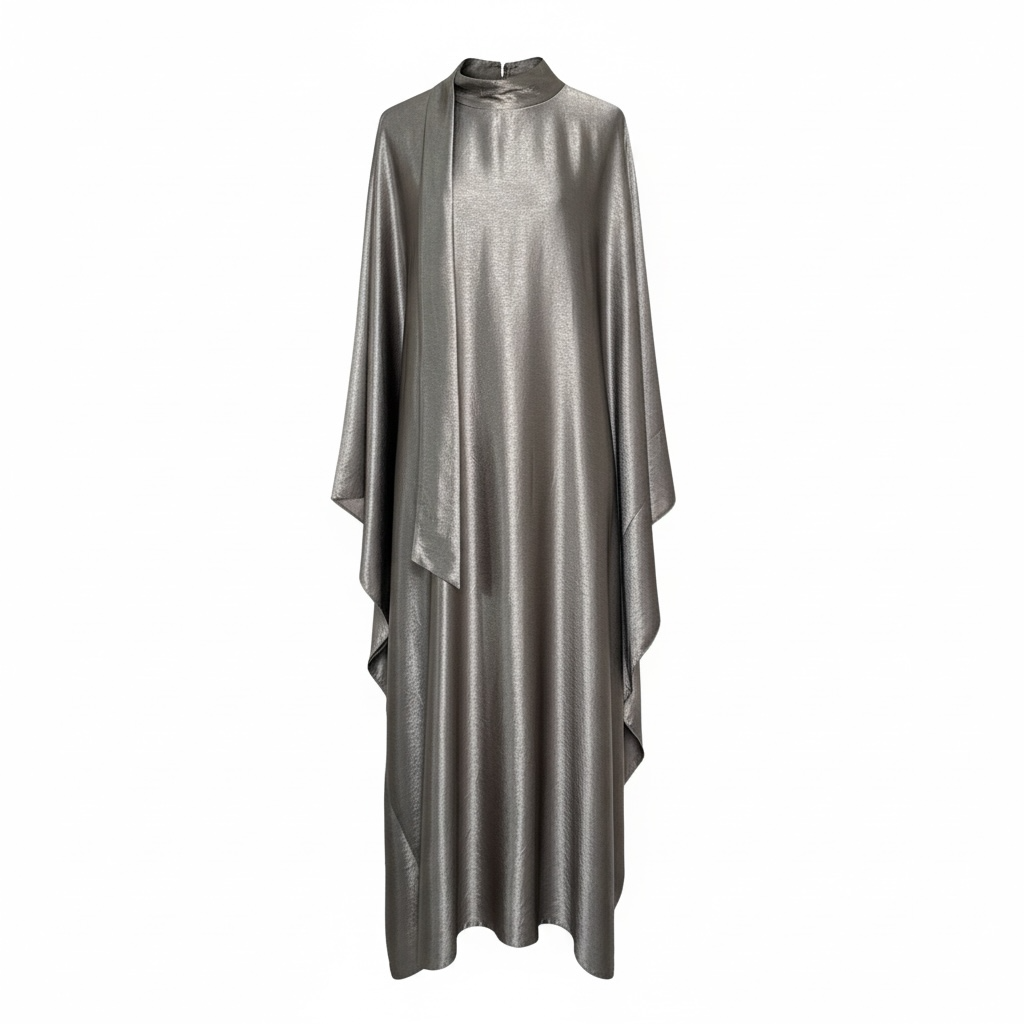 Abaya papillon Taupe