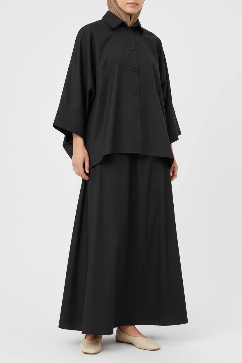 Ensemble Jupe Oversize - Noir