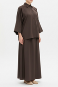 Ensemble Jupe Oversize - Marron