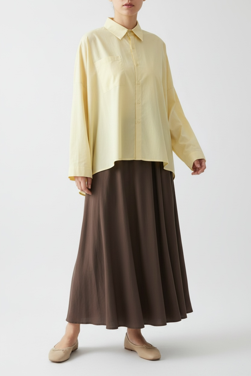 Chemise Oversize Jaune